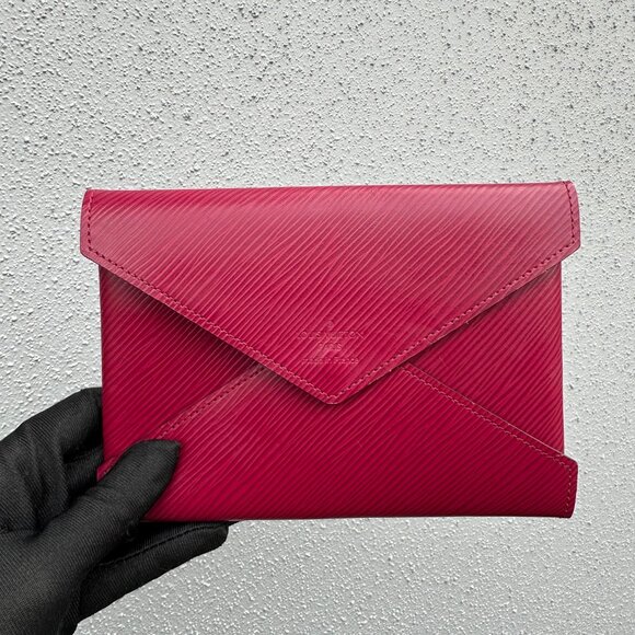 LOUIS VUITTON Kirigami Medium Pochette Insert Fuchsia Red Epi